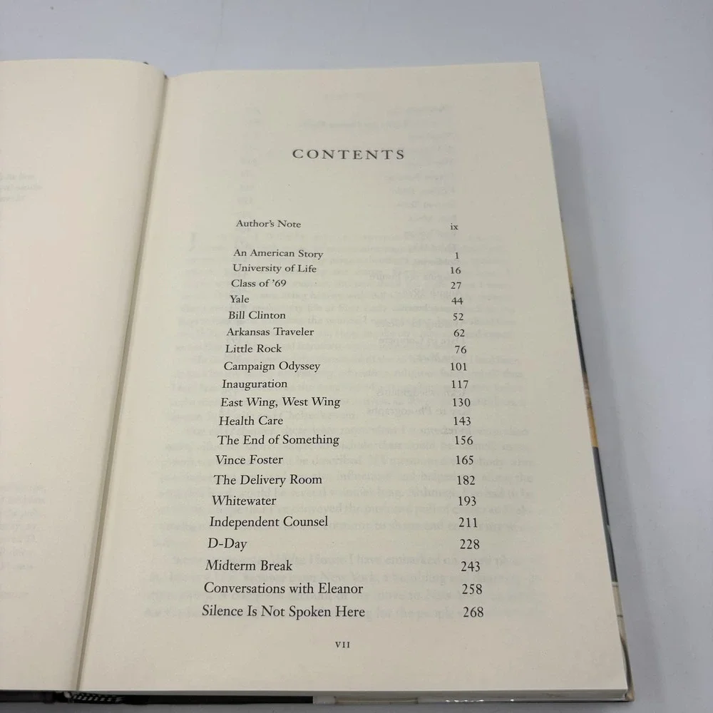 Living History Hillary Rodham‎ Clinton Hardcover 2003 First Edition Dust Jacket